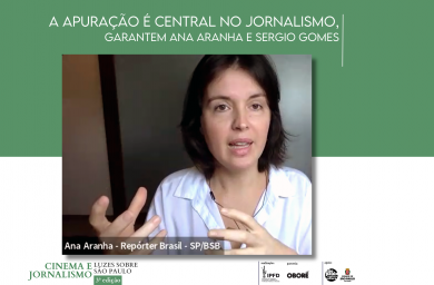 Foto: A apuração é central no jornalismo, garantem Ana Aranha e Sergio Gomes
