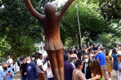 Foto: Praça Vladimir Herzog promove almoço de solidariedade ao RS e homenagem a Antero Greco