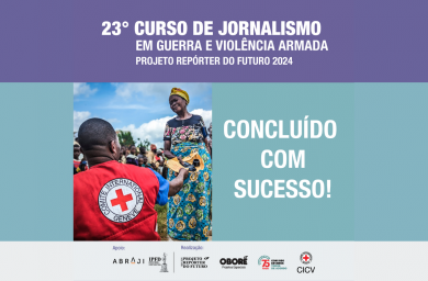 Foto: Brasil: mais de 50 estudantes se formam em Jornalismo em Guerra e Violência Armada